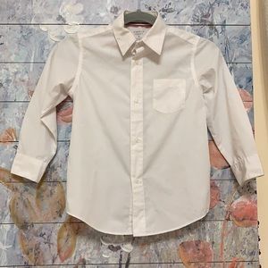 White button-down shirt for boys